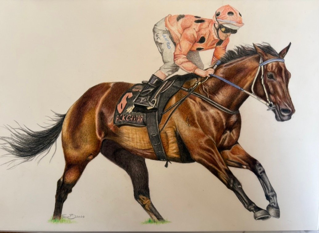 A detail of Jenni's artwork